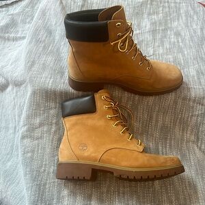 Timberland Women's Jayne 6" Waterproof Wheat Leather Boots Style A1TGW | Size 10